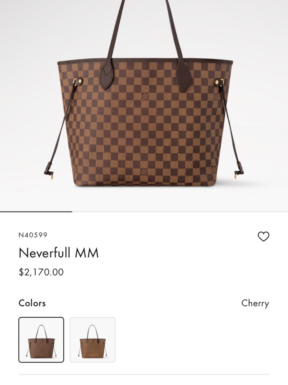 Louis Vuitton Brown Checkered Damier Ebene Tote - Picture 5 of 5